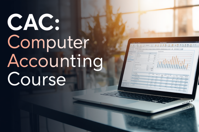 CAC Computer Accounting Course with Tally and GST at I.T. Guru / I-tech Guru Computer Education Surat
